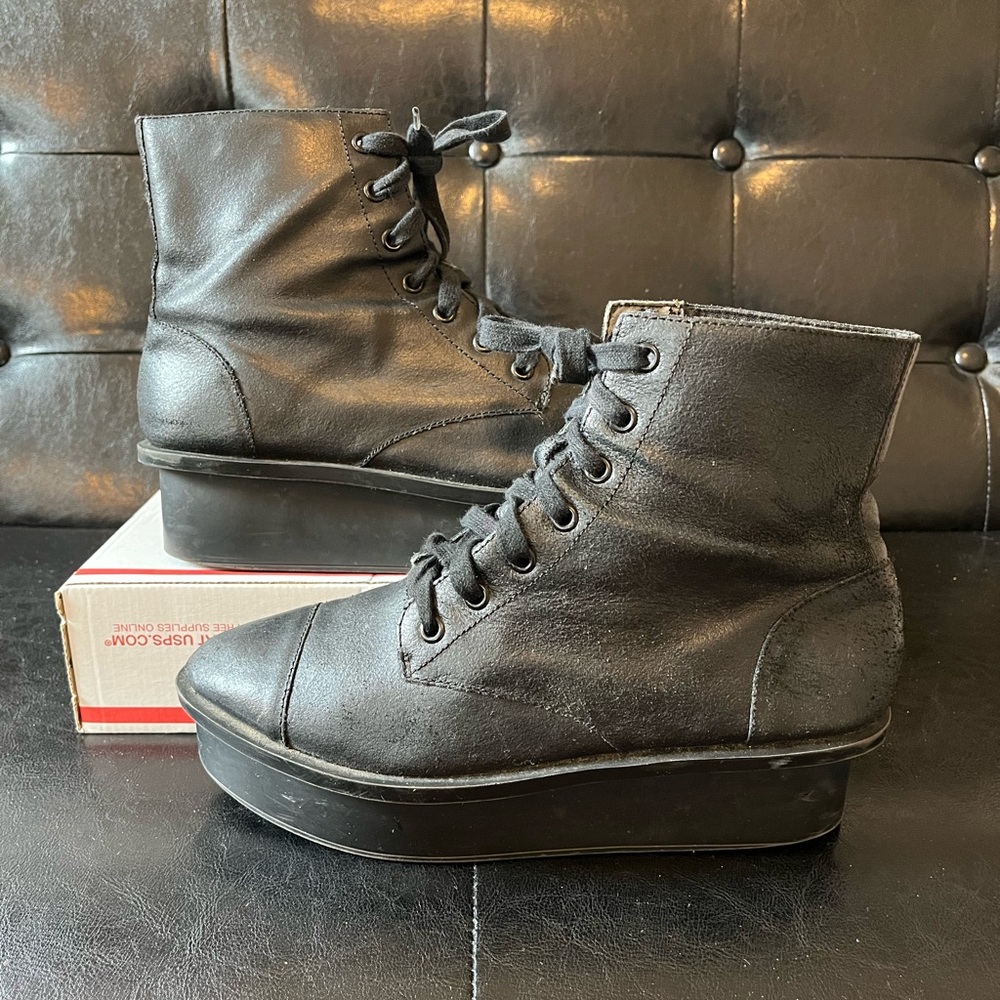 Cheap Monday Platform Combat Boots Black Women’s‎ 9
